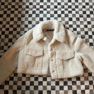 Zara Cream Fleece Jacket